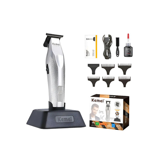 Patillera Profesional Kemei KM-3023-702 Inalámbrica 9000 RPM Cuerpo Metálico