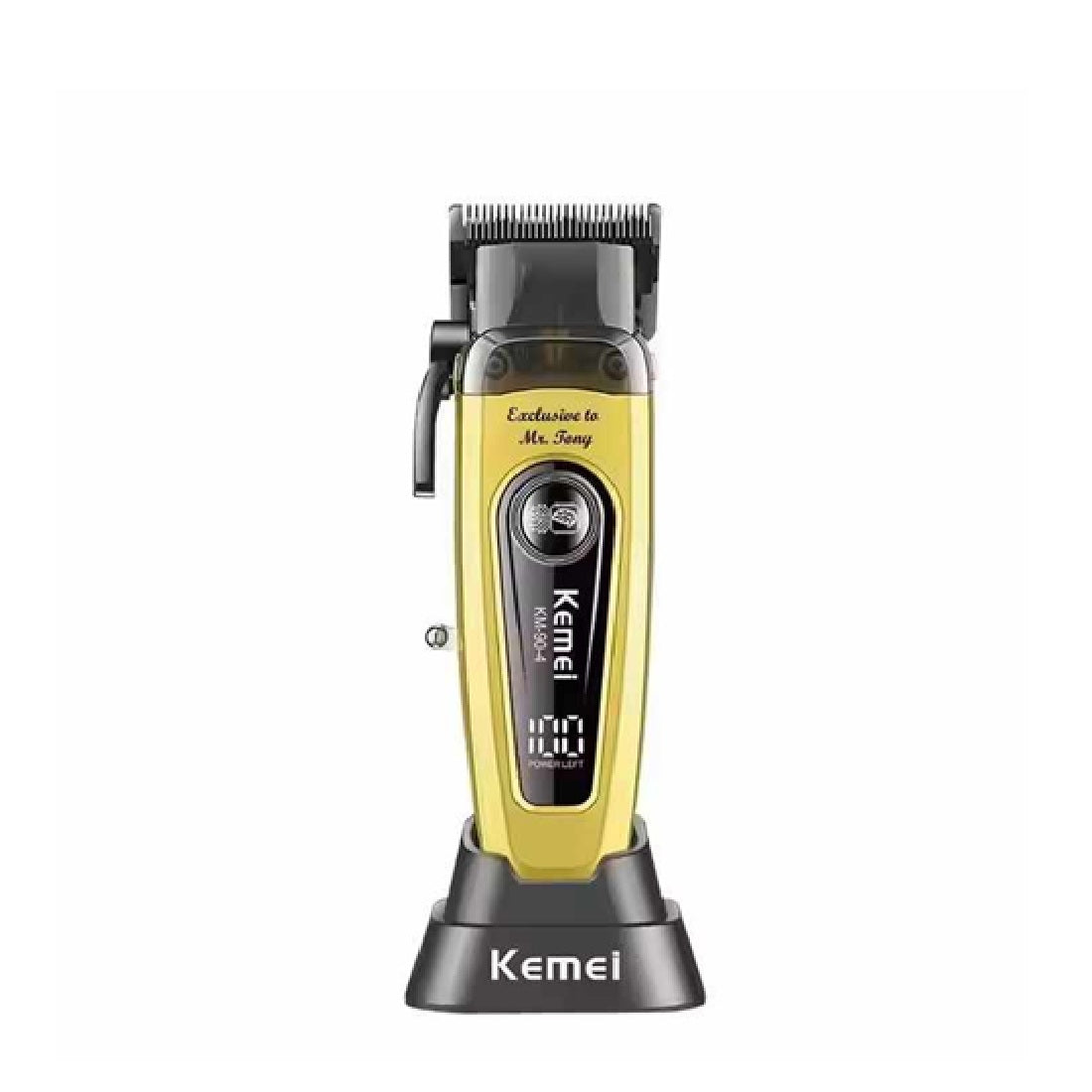 Máquina De Cortar Cabello Kemei KM-90-4 Profesional Con Base De Carga 9000 RPM