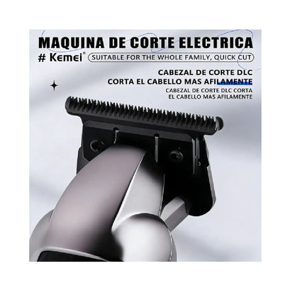 Patillera Profesional Kemei KM-1807 Recortadora Inalámbrica 8000 RPM