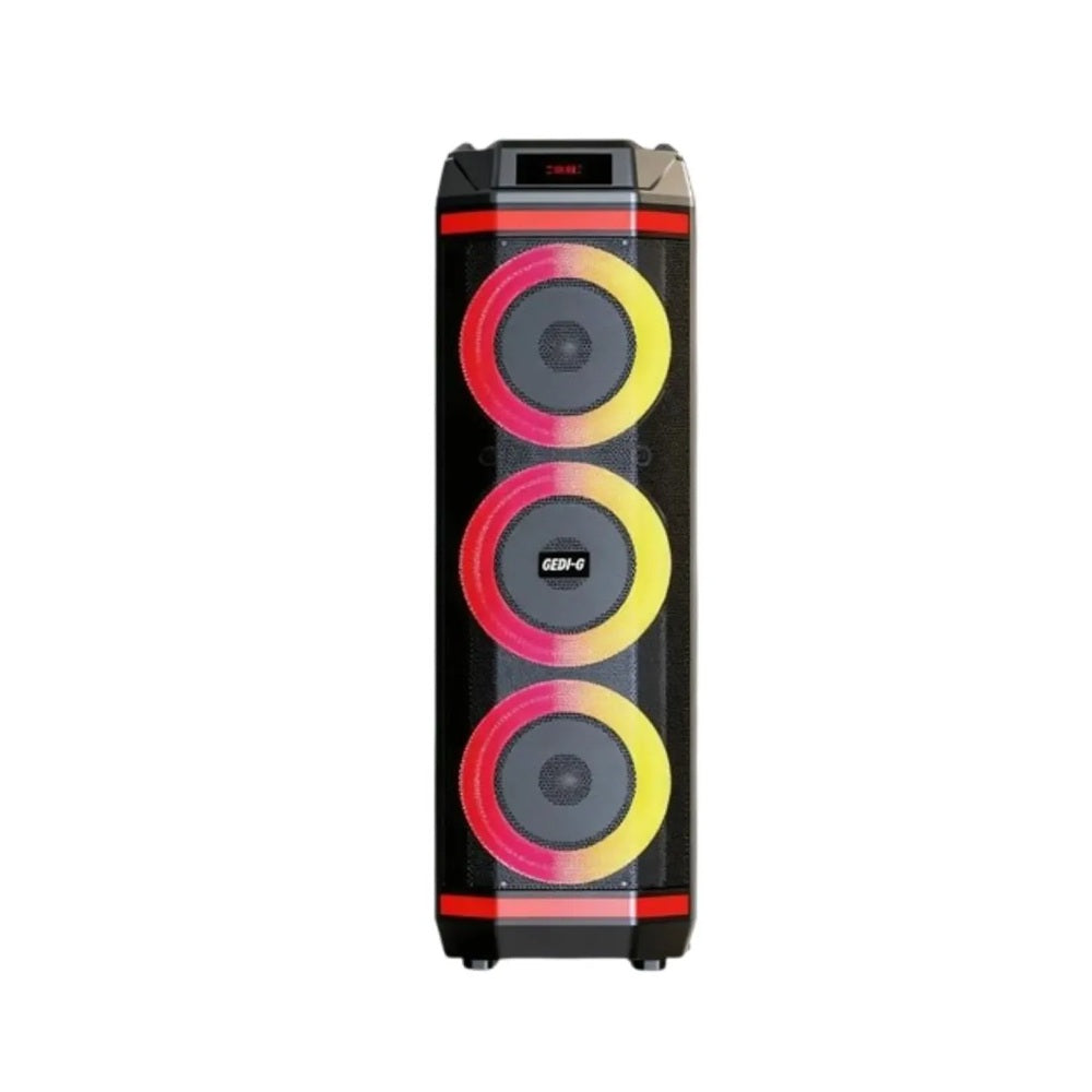 Torre De Sonido Gedi-G GD-2889 Triple Parlante 8 Pulgadas Bluetooth Karaoke