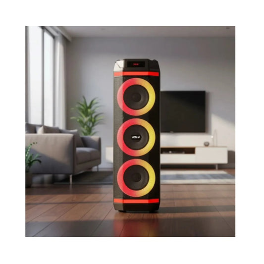 Torre De Sonido Gedi-G GD-2889 Triple Parlante 8 Pulgadas Bluetooth Karaoke
