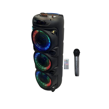 Torre De Sonido Gedi-G GD-8838 Triple Parlante 8 Pulgadas 6000W P.M.P.O