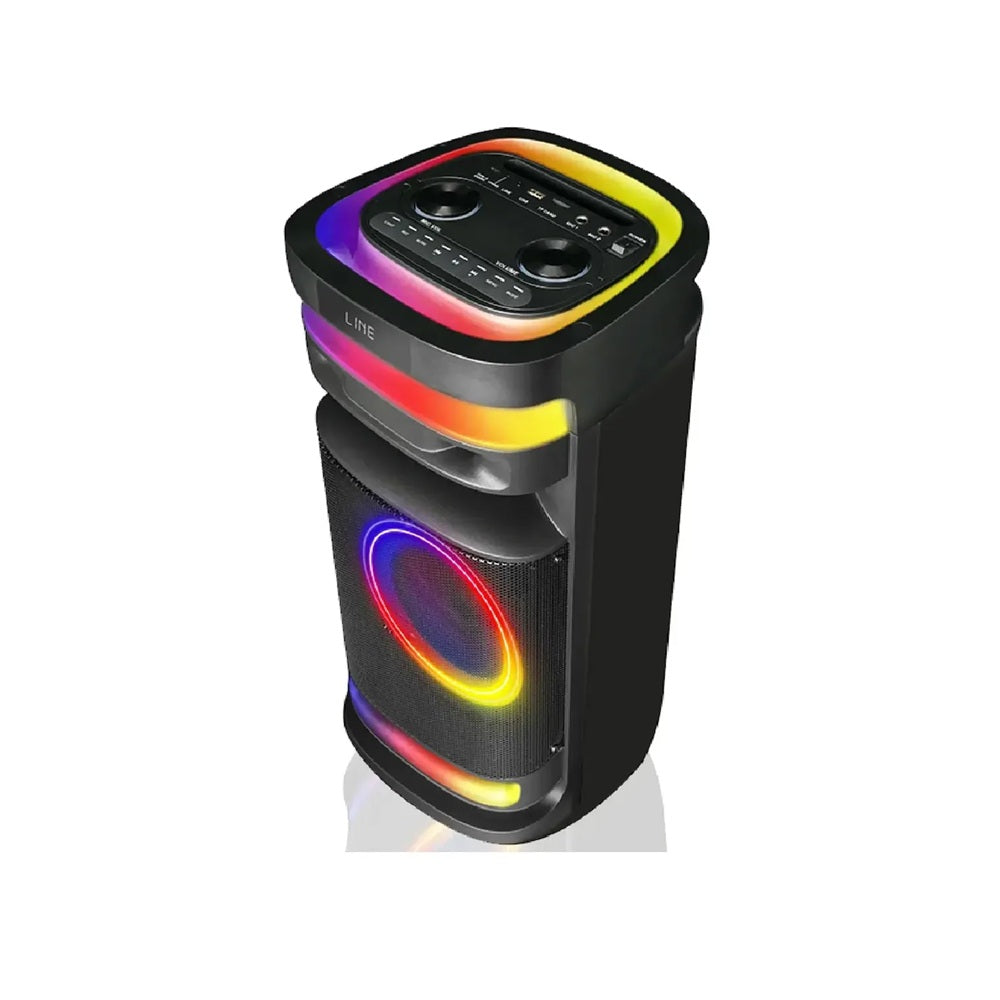 Parlante Cabina Gedi-G Sonido Surround 360 Bluetooth Luces LED RGB