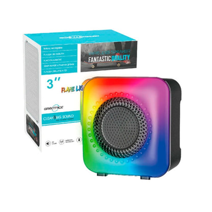 Mini Parlante Bluetooth Greatnice De 3 Pulgadas Luces Flame Light Recargable