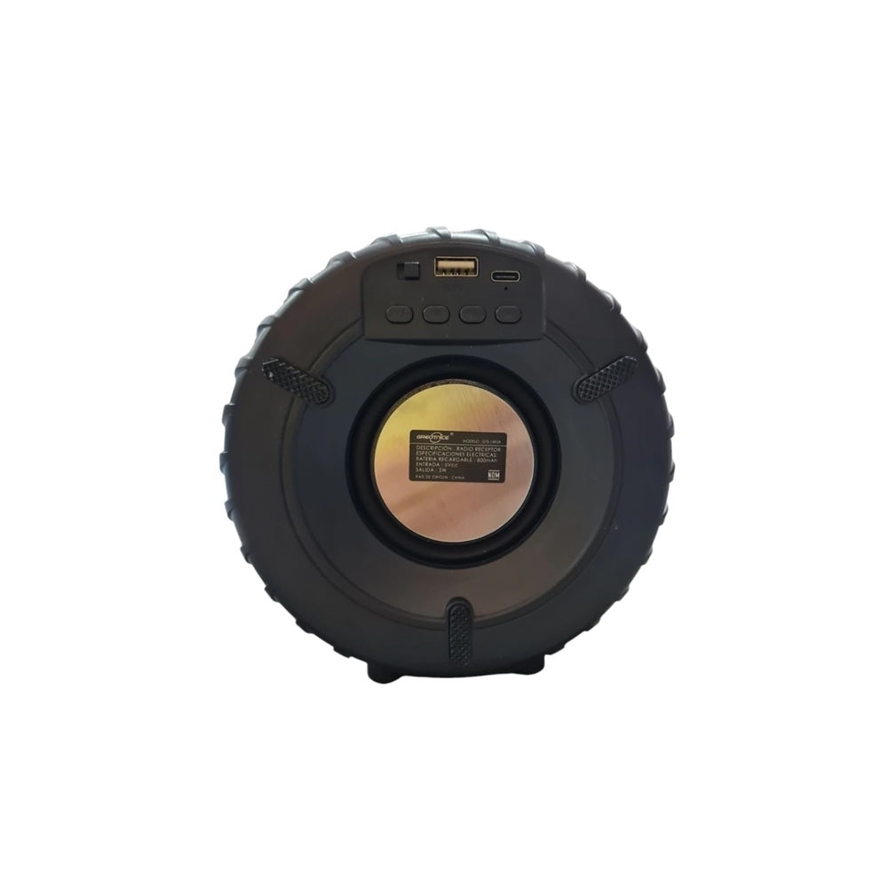 Parlante Bluetooth Portátil En Forma De Llanta Con Luces LED RGB