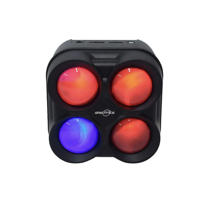 Mini Parlante Bluetooth Greatnice GTS-1835 De 3 Pulgadas Luces RGB Flash Light