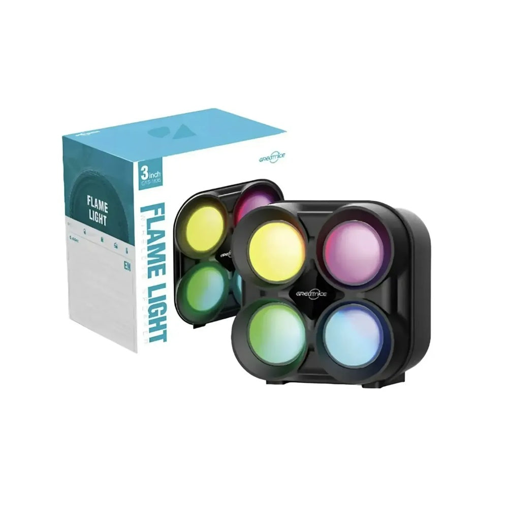 Mini Parlante Bluetooth Greatnice GTS-1835 De 3 Pulgadas Luces RGB Flash Light