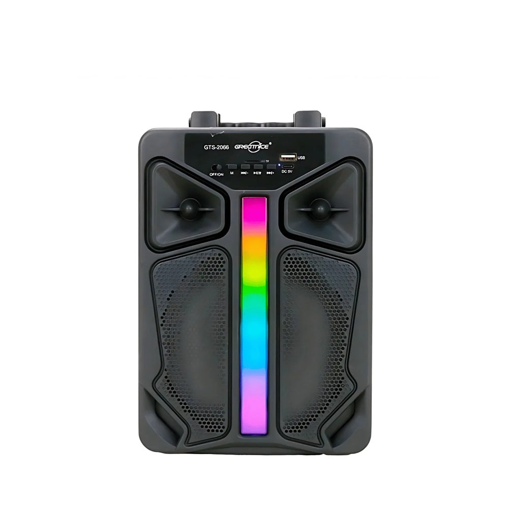 Parlante Bluetooth Portátil Greatnice GTS-2066 De 6.5 Pulgadas Con Micrófono Karaoke