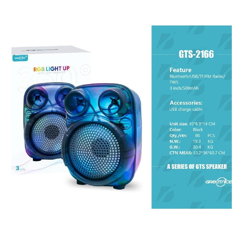 Parlante Portátil Mini Inalámbrico 3"