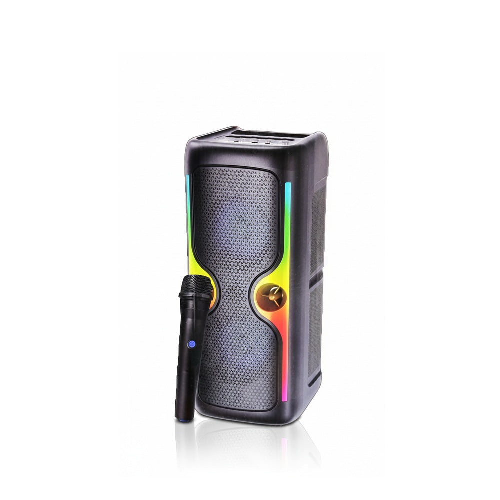 Parlante Portátil Bluetooth KTS-2033 Dual 4" Con Micrófono Inalámbrico