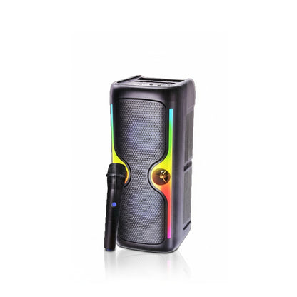 Parlante Portátil Bluetooth KTS-2033 Dual 4" Con Micrófono Inalámbrico