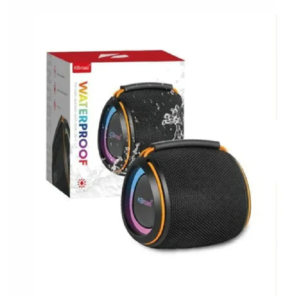 Parlante Portátil Bluetooth KTS-2408 Waterproof Con Luces RGB