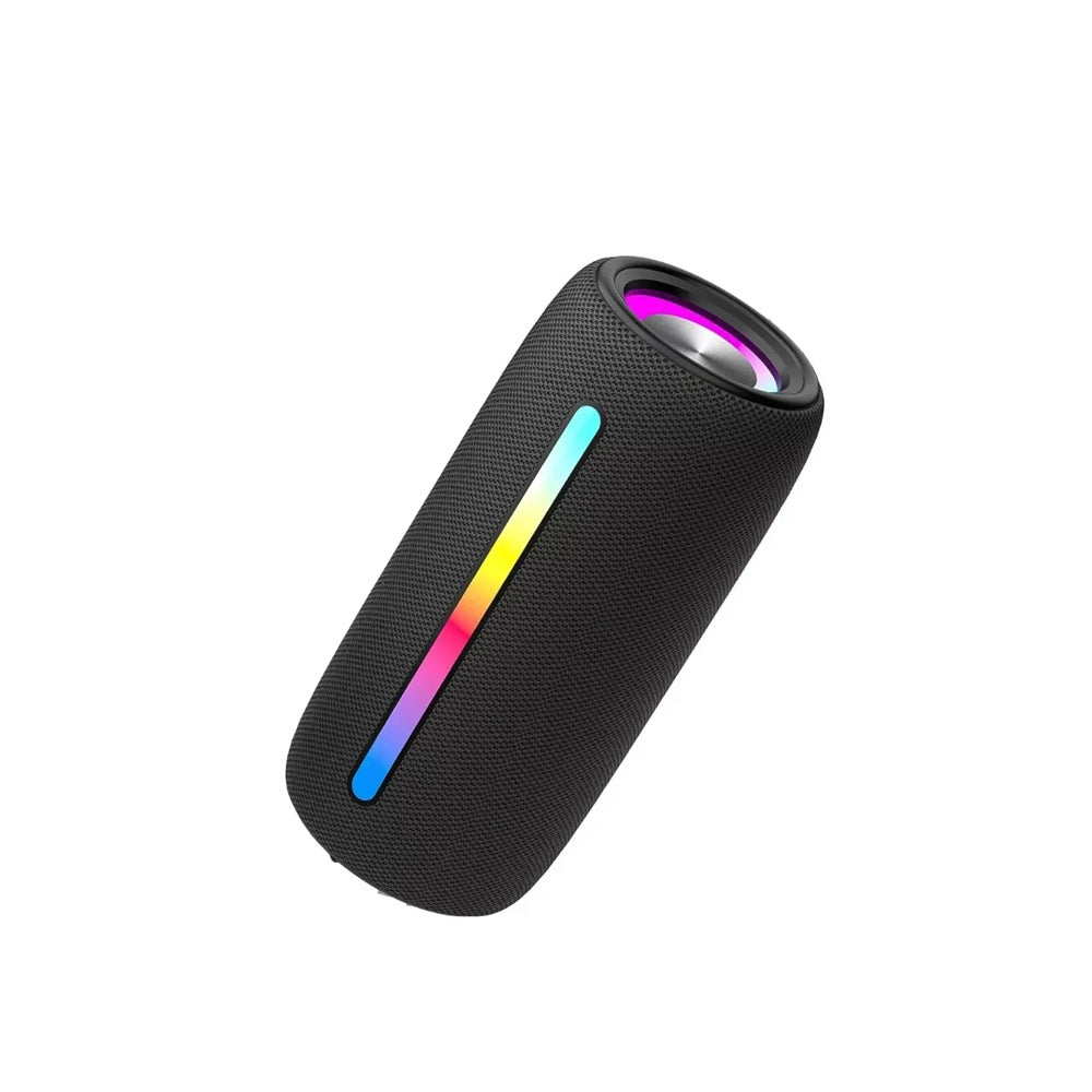 Parlante Portátil Bluetooth Diseño De Tela Con Barra De Luz LED RGB