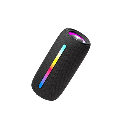Parlante Portátil Bluetooth Diseño De Tela Con Barra De Luz LED RGB