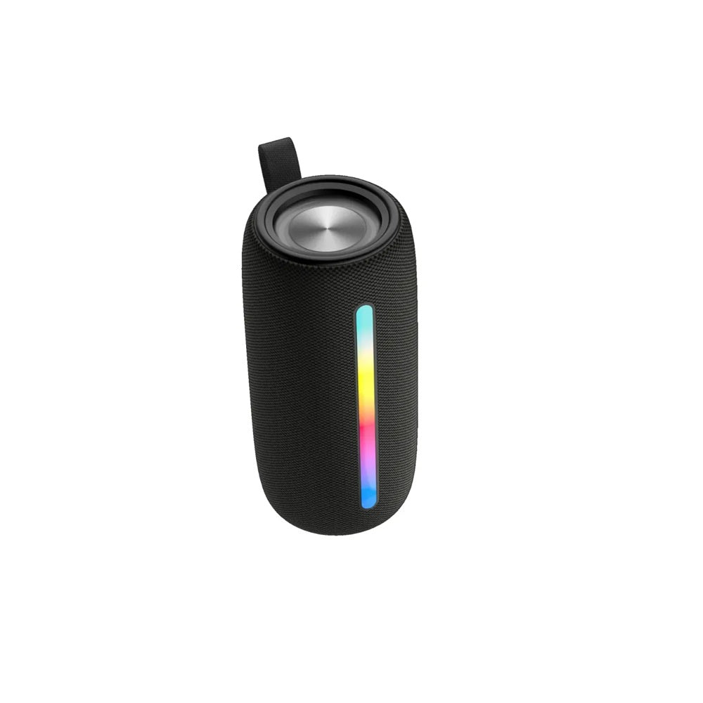 Parlante Portátil Bluetooth Diseño De Tela Con Barra De Luz LED RGB
