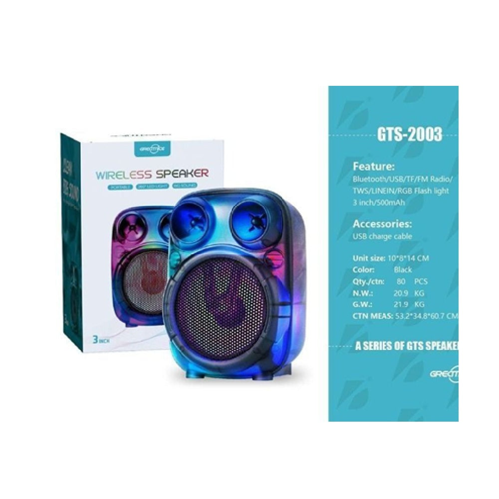 Mini Cabina Inalámbrica Greatnice GTS-2003 Recargable TWS FM