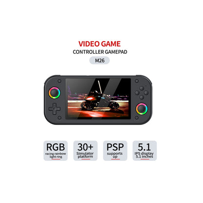 Consola De Videojuegos Portátil Retro M26 Con Luces RGB Y Pantalla HD