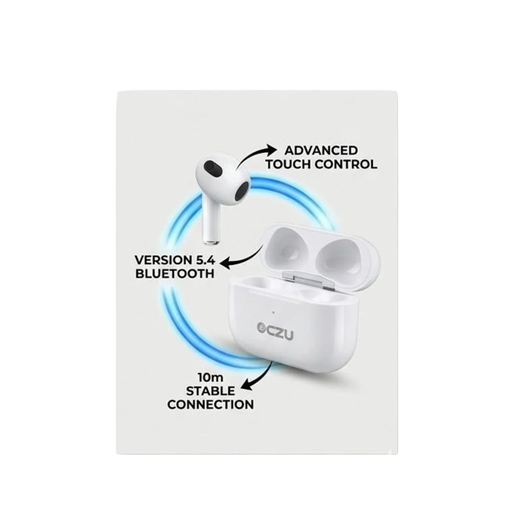 Audífonos Inalámbricos Bluetooth 5.4 OCZU OTW-1062 Con Control Táctil