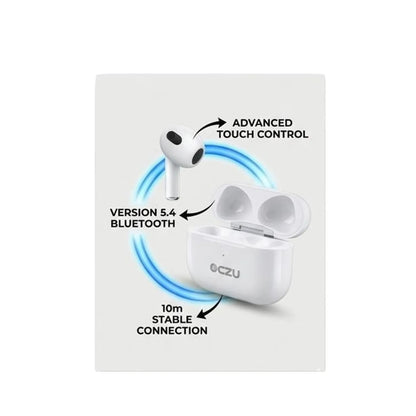 Audífonos Inalámbricos Bluetooth 5.4 OCZU OTW-1062 Con Control Táctil