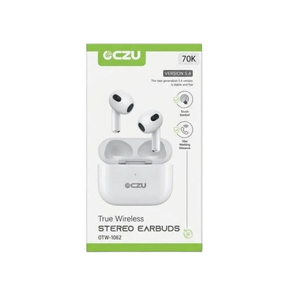 Audífonos Inalámbricos Bluetooth 5.4 OCZU OTW-1062 Con Control Táctil