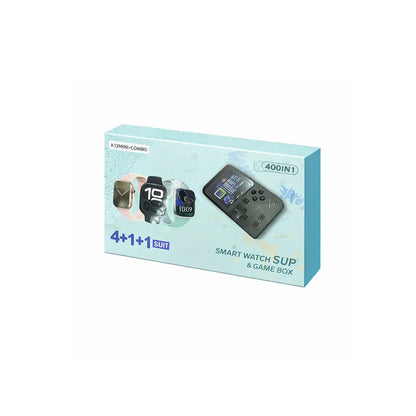 Combo Smartwatch K12 Mini Con Correas + Consola Portátil Game Box 400 En 1