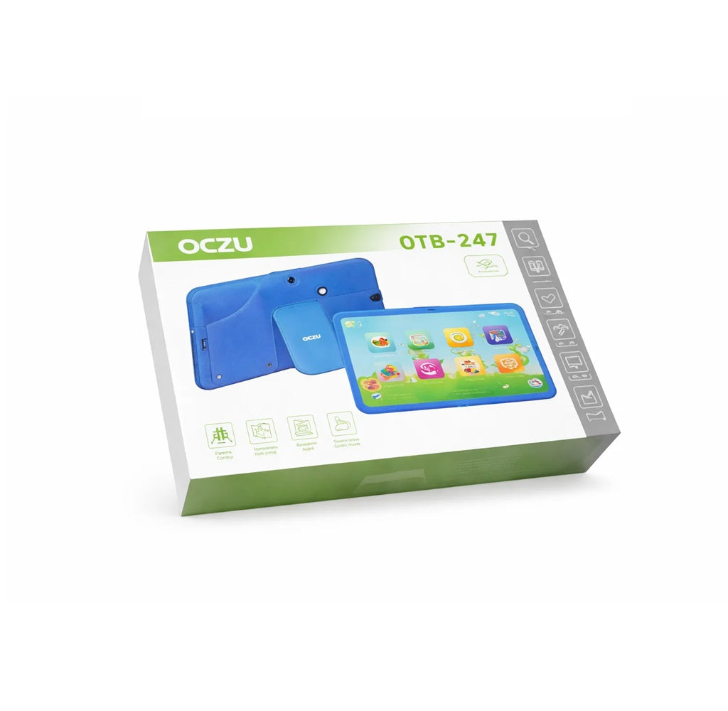 Tablet Infantil Educativa OCZU OTB-247 Con Control Parental Y Funda De Soporte