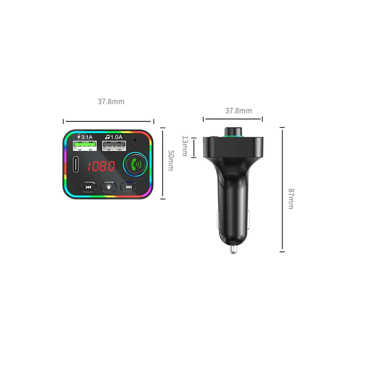 Bluetooth Para Carros Adaptador Transmisor