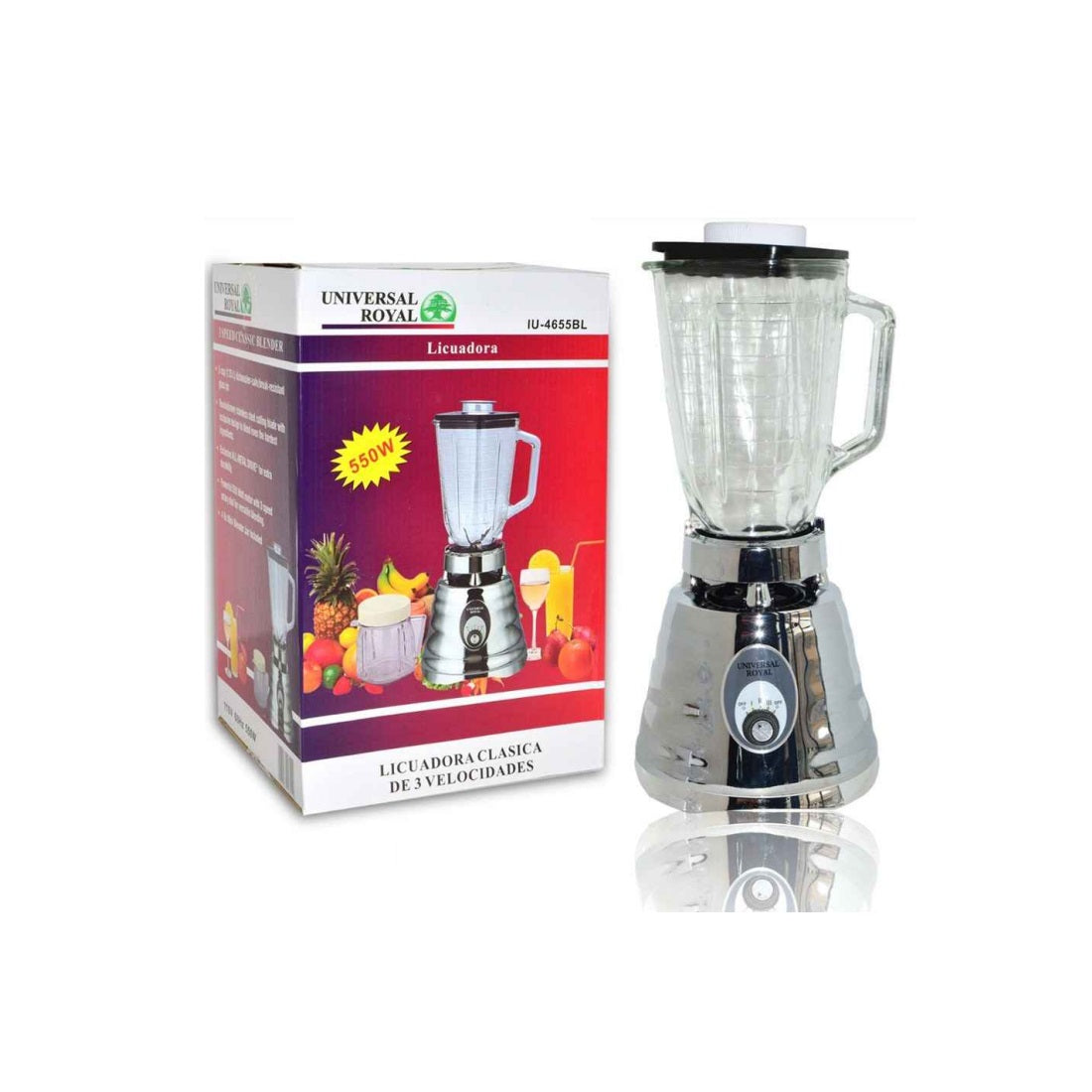 Licuadora Clásica 3 Velocidades Universal Royal 4655BL