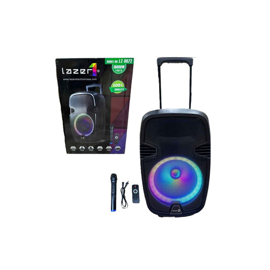 Cabina 12" Parlante Con Luces Ritmicas Bluetooth Recargable 12"