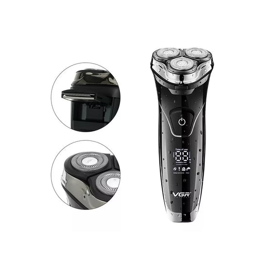 Afeitadora Recargable VGR V-318 Men Shaver Pantalla LED
