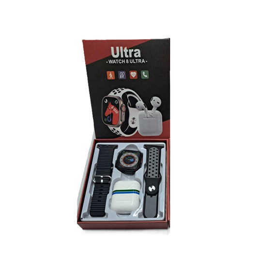Kit Reloj Inteligente Smartwatch Con Audifonos Inalambricos