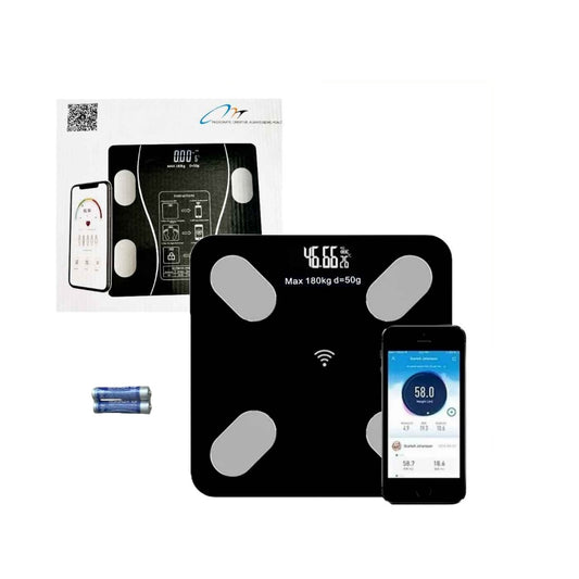 Bascula Intligente Bluetooth De Vidrio, Medidas En Libras & Kg