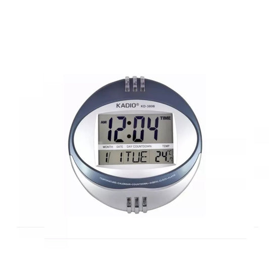 Reloj De Pared Digital Indica Hora Fecha Alarma Termometro