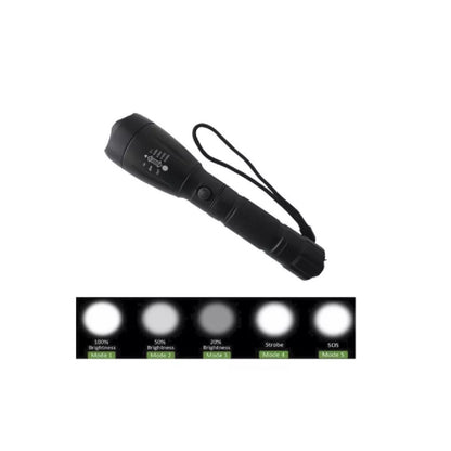 Linterna Recargable Luz Led 5 Modos De Iluminación