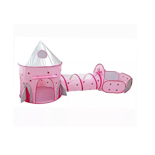 Carpa Infantil Castillo Con Túnel Piscina De Pelotas
