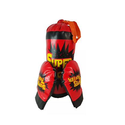 Saco De Boxeo Infantil Para Niños Con Guantes