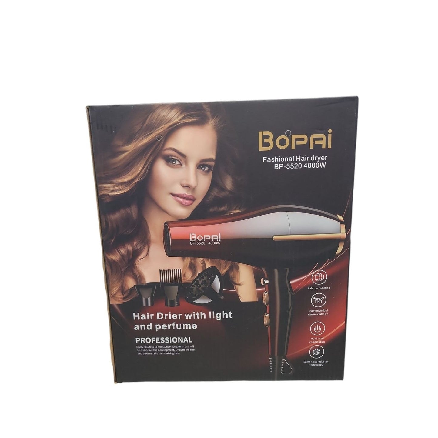 Secador Para Cabello 3 En 1 Bopai 5520 4000W