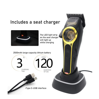 Maquina Cortadora De Pelo Original Kemei KM-2373 Cargador De Base