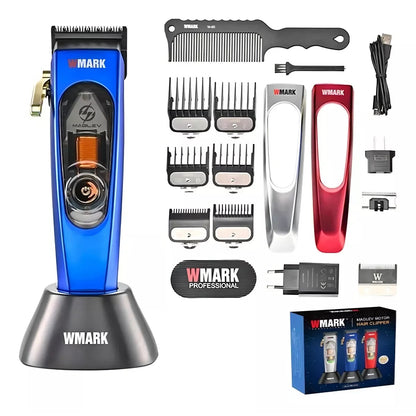 Maquina Recortadora De Cabello WMark NG-9004 Motor Magnetico