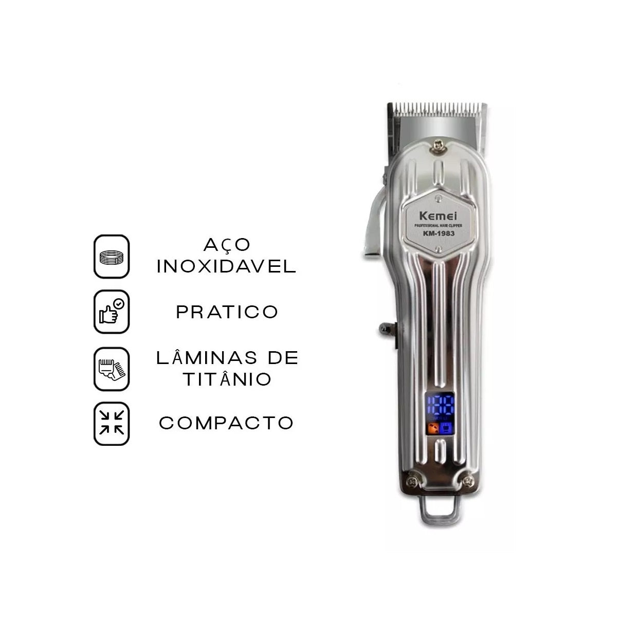 Maquina Cortadora De Pelo Inalambrica KM-1983