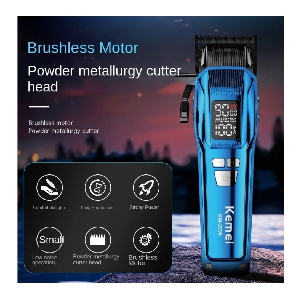 Maquina Recortadora De Cabello Original E Inalambrica Kemei KM-2796