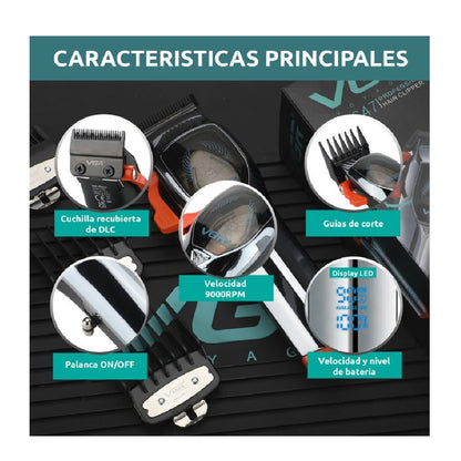 Maquina De Peluqueria VGR Original E Inalambrica V-647