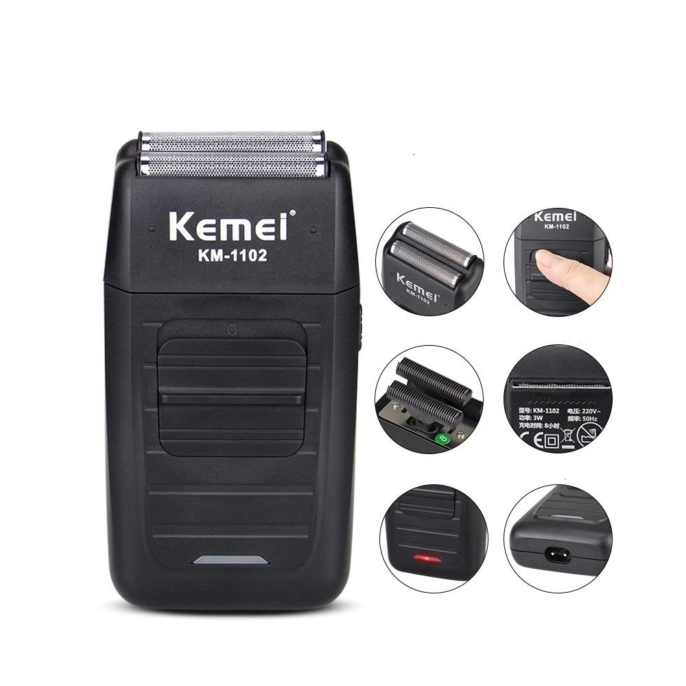 Combo Maquina Peluquera Kemei + Patillera Kemei + Afeitadora Kemei
