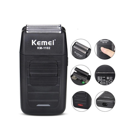 Combo Maquina Peluquera Kemei + Patillera Kemei + Afeitadora Kemei