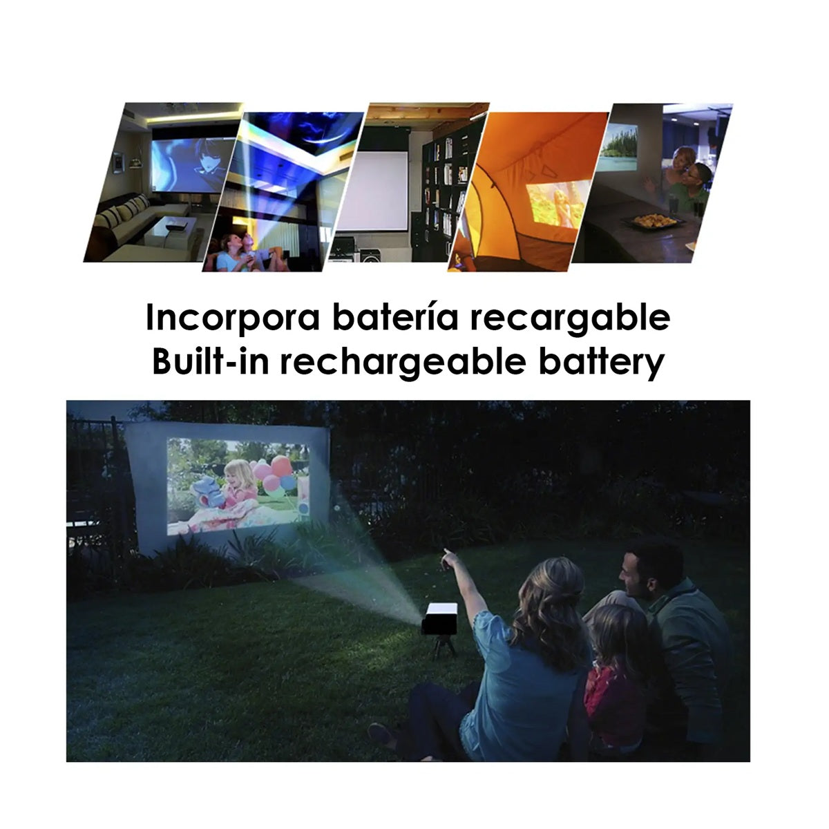 Mini Proyector LED Portatil Video Beams YG300