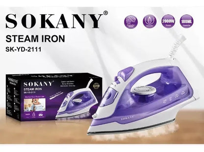 Plancha Para Ropa A Vapor Sokany 2000 W