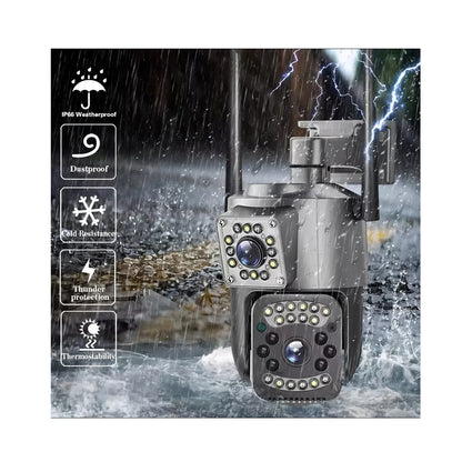 Camara De Seguridad Doble Lente Vision Nocturna