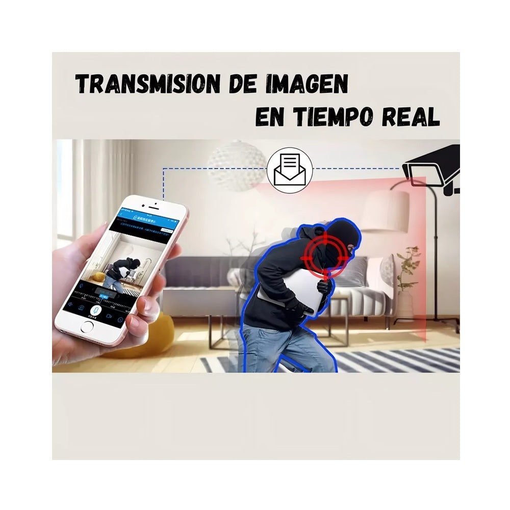 Camara De Seguridad Doble Lente Vision Nocturna