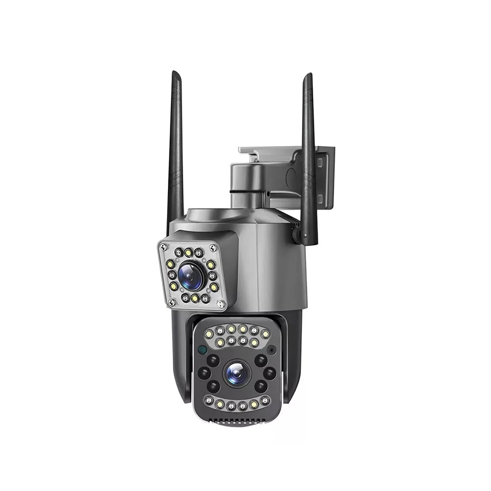 Camara De Seguridad Doble Lente Vision Nocturna