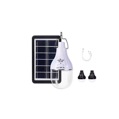 Bombillo Recargable Con Panel Solar CL-09